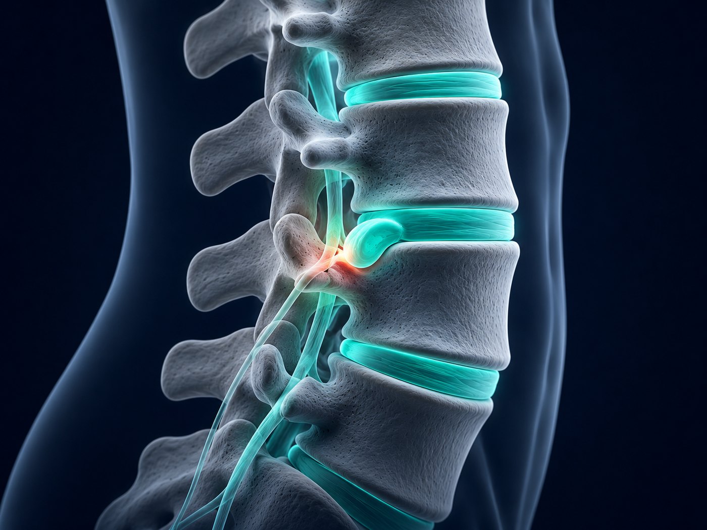 Anatomía de la columna lumbar: discos y hernia