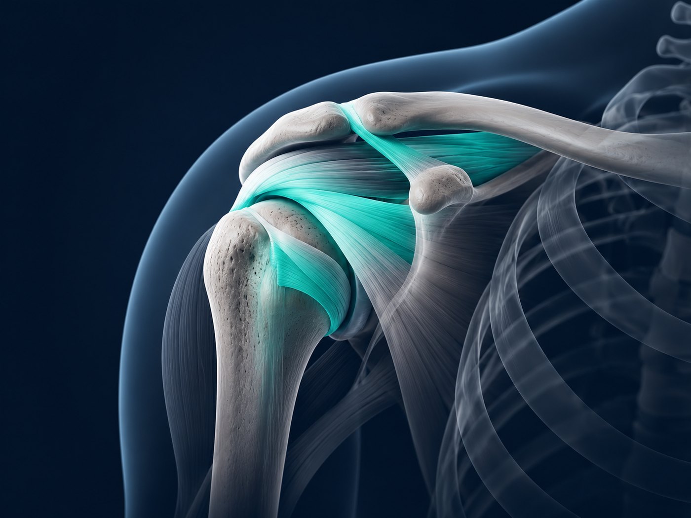 Anatomía del hombro: manguito rotador y ligamentos
